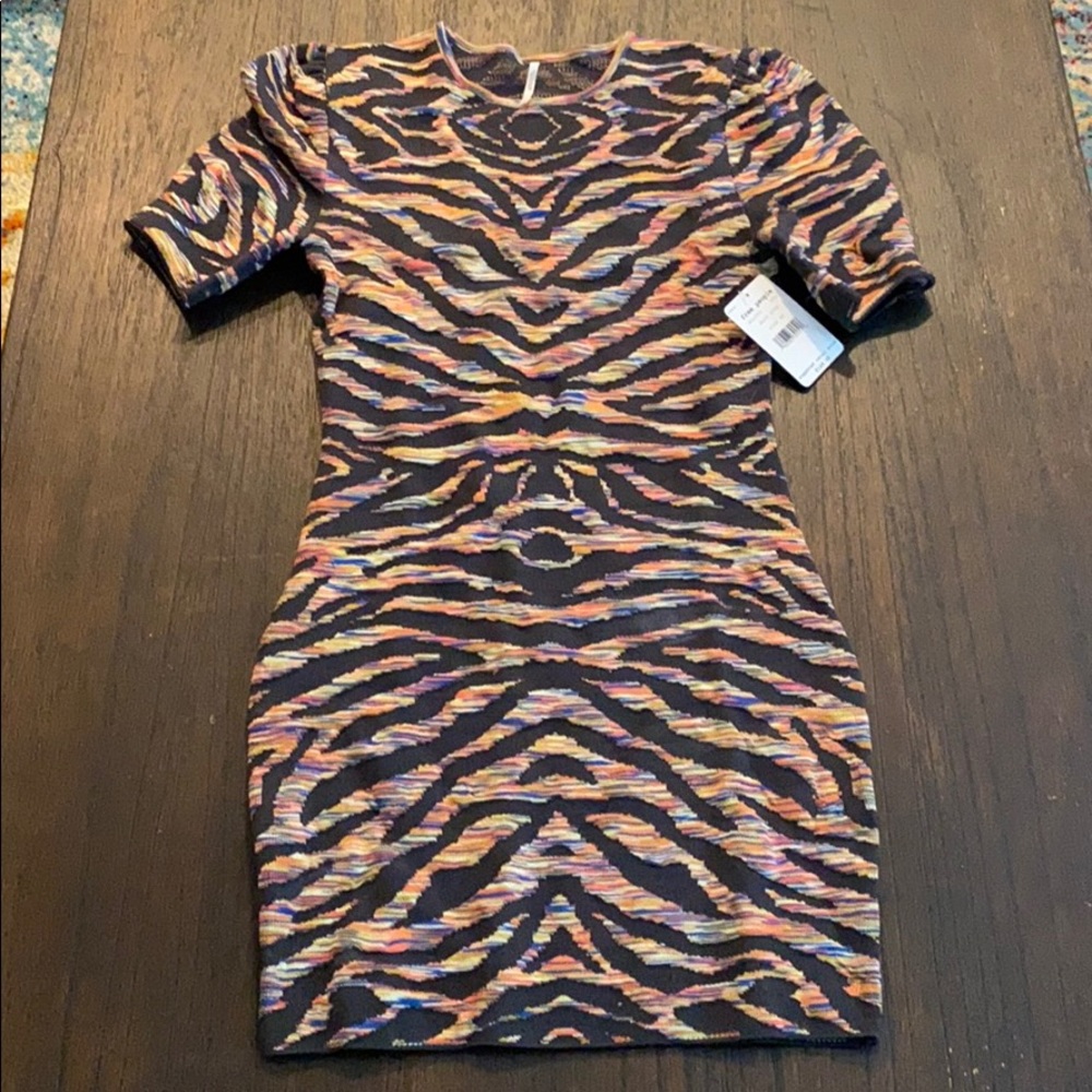 Free People take me out jacquard body-con dress